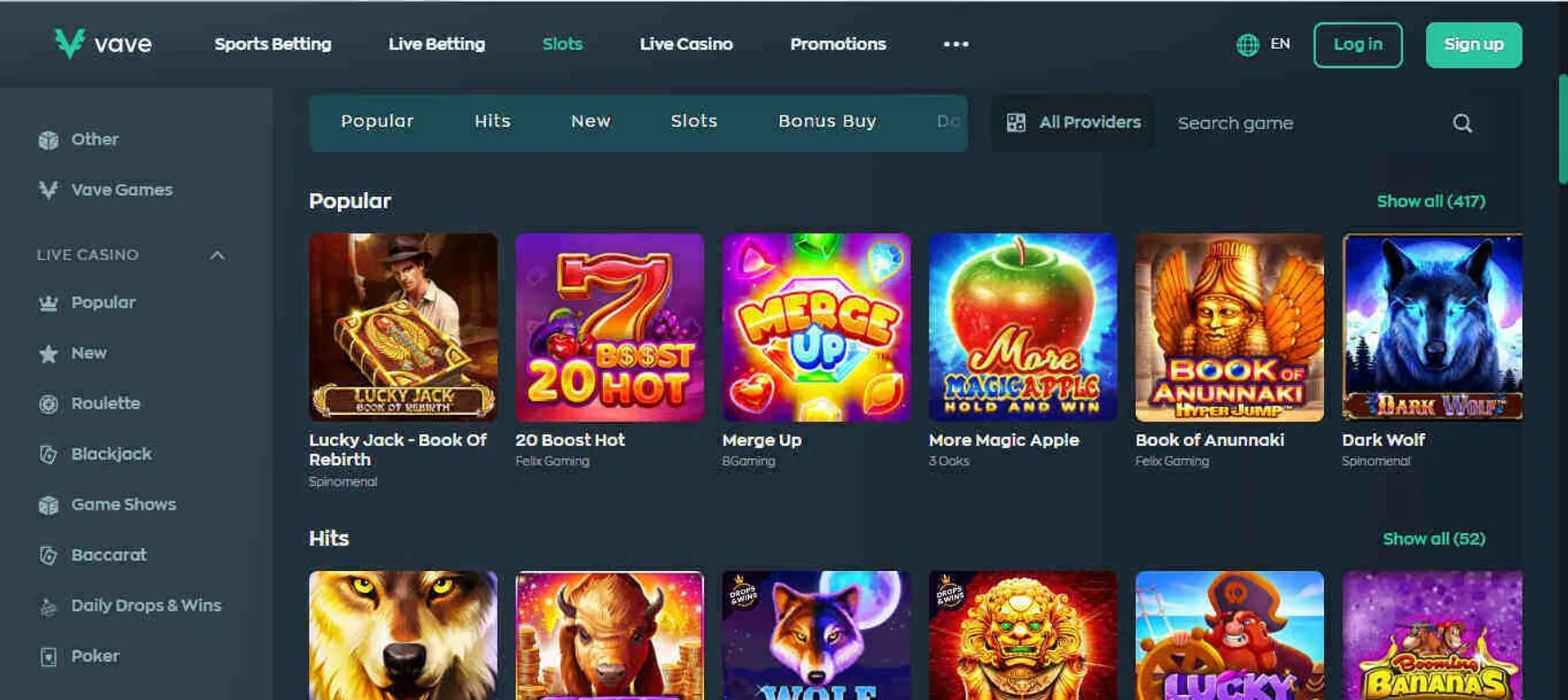 Casinos online gambling